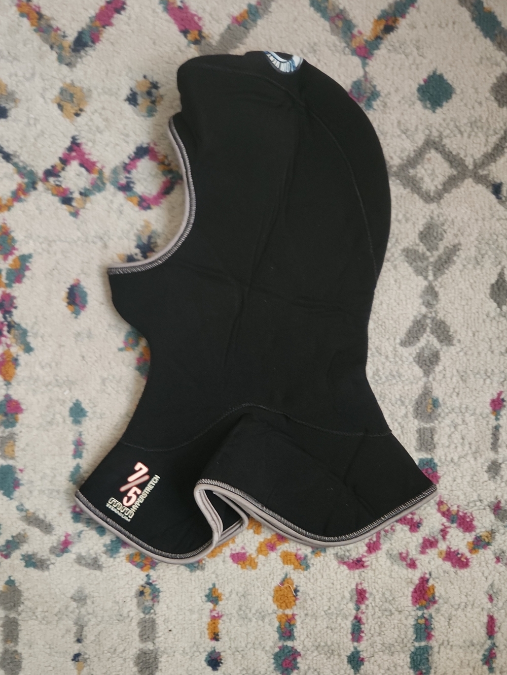 Men's Black Neoprene Swim Balaclava - Thermal Water Hood